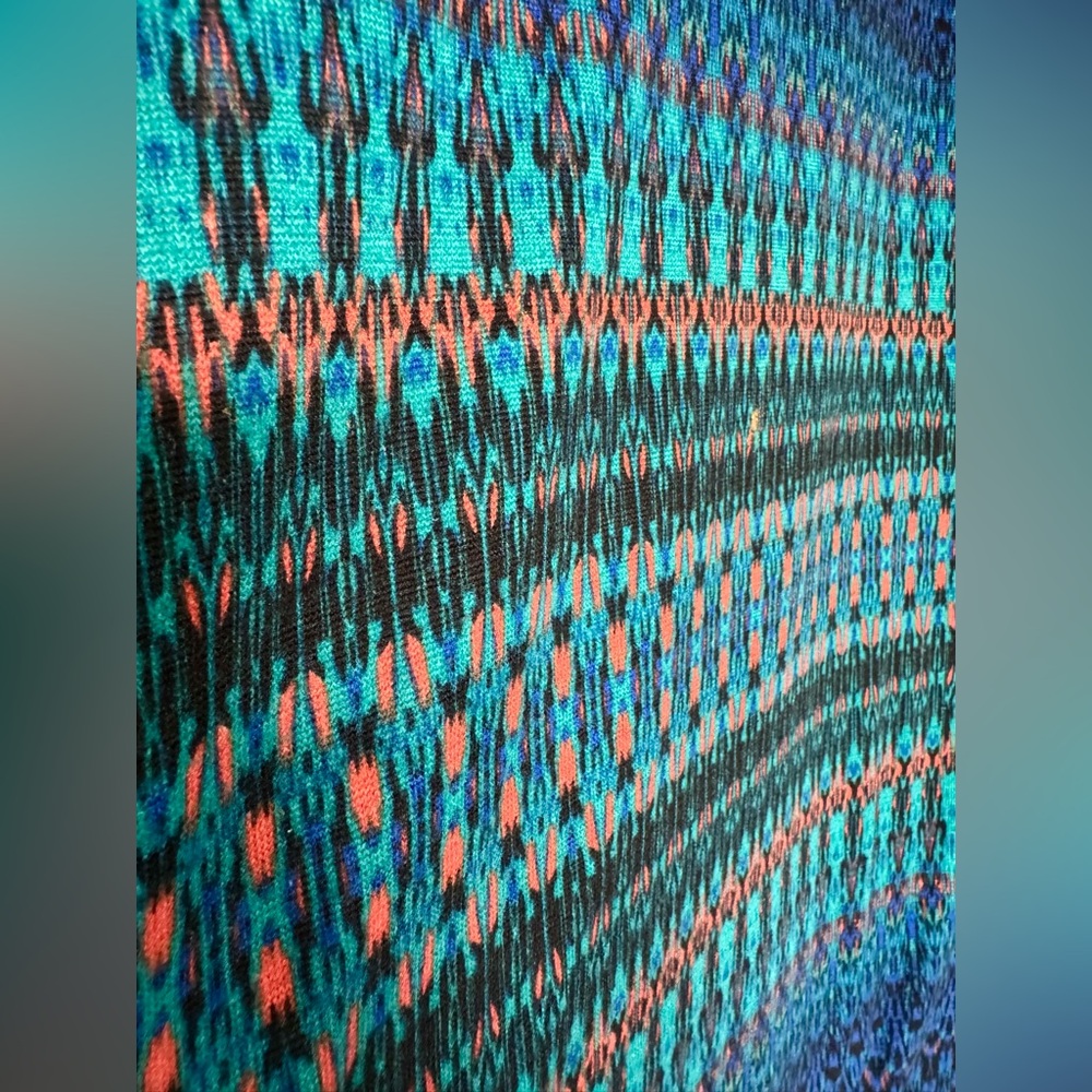 GUC Bobbie Brooks Colorful Pattern Maxi Skirt - Women’s Plus Size 1x - Stretchy - Picture 4 of 6
